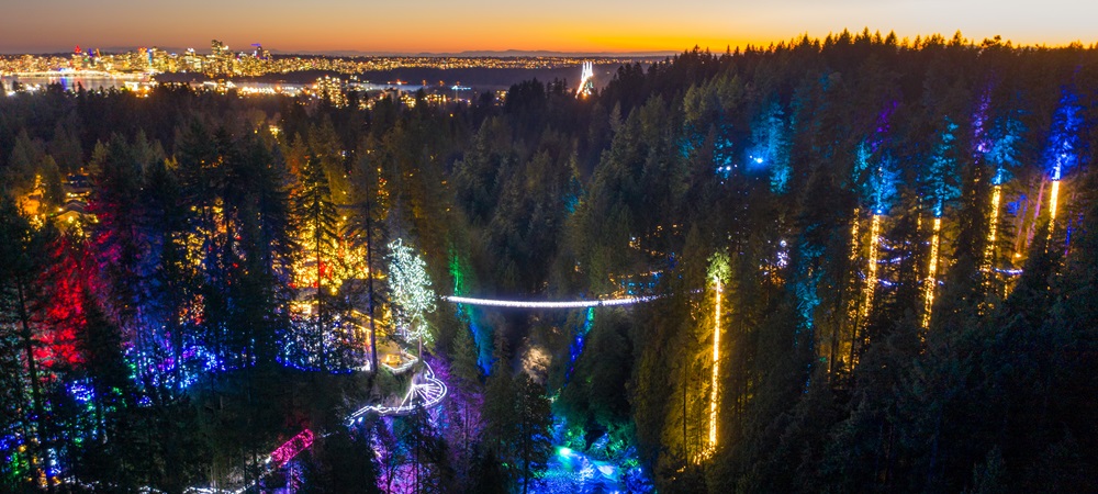 Luces Mágicas de Vancouver con Capilano